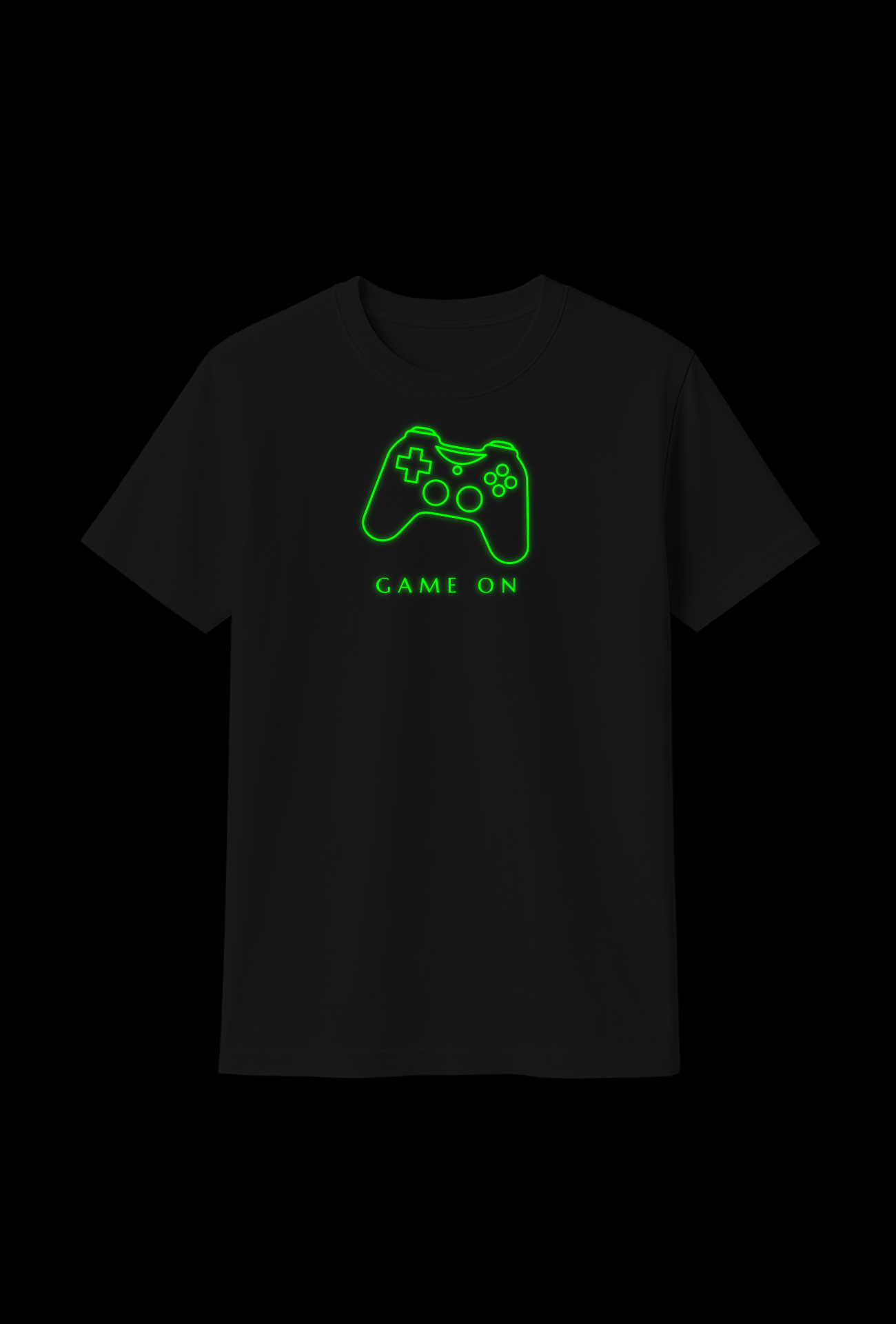 Glow in the Dark Game Remote Cotton T-Shirt