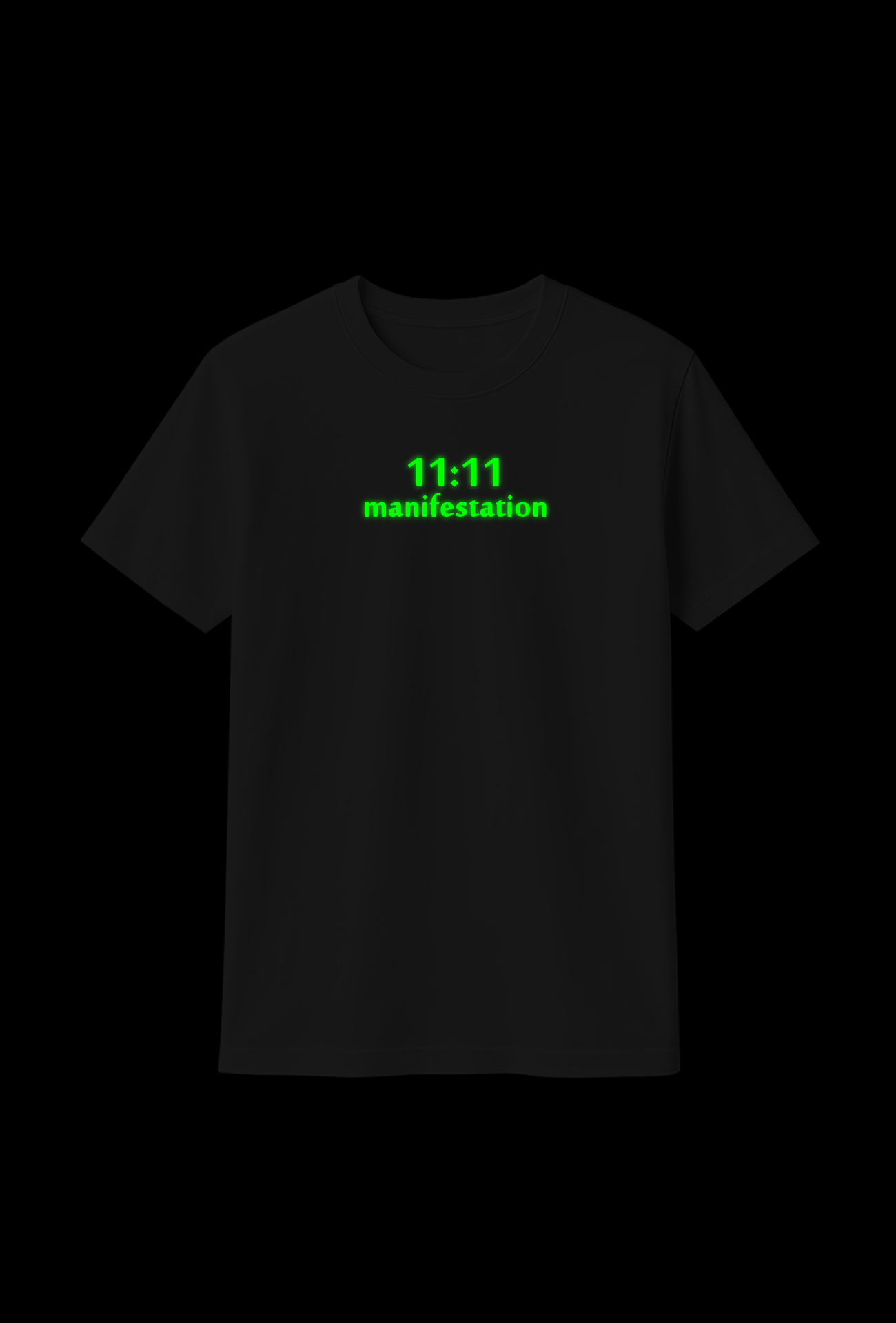 Cotton T-Shirt : Glow-in-the-Dark "11:11 Manifest"