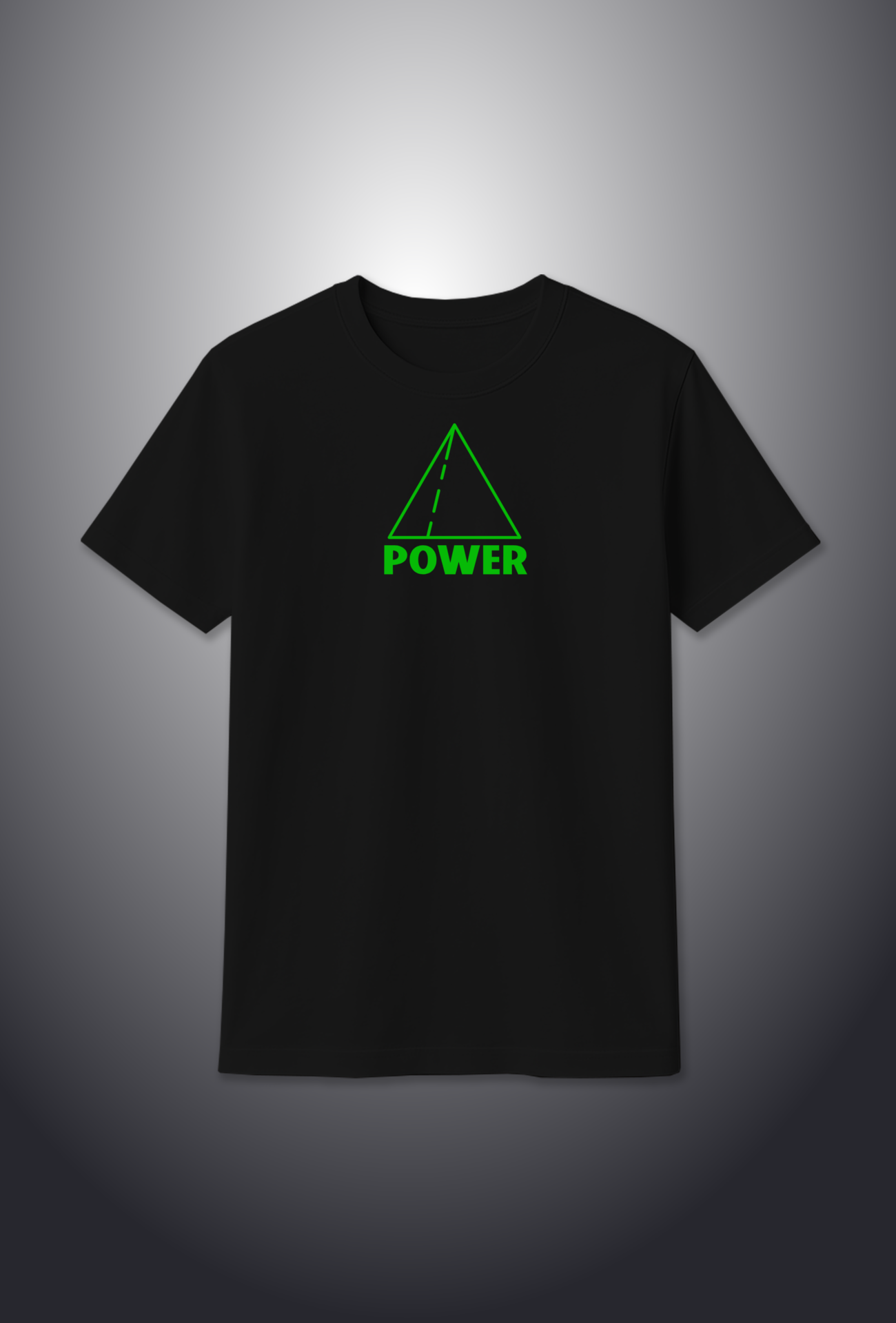Cotton T-Shirt : Glow in the Dark "Pyramid"