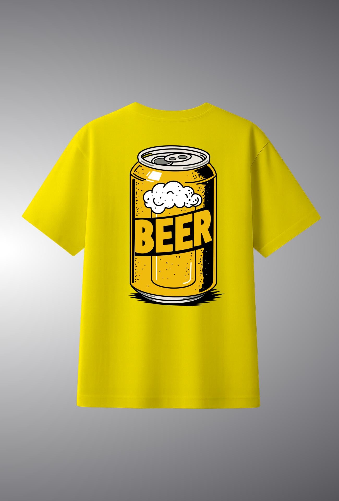 Beer Can Graphic Oversized T-Shirt |  OVERSIZED T-SHIRT |