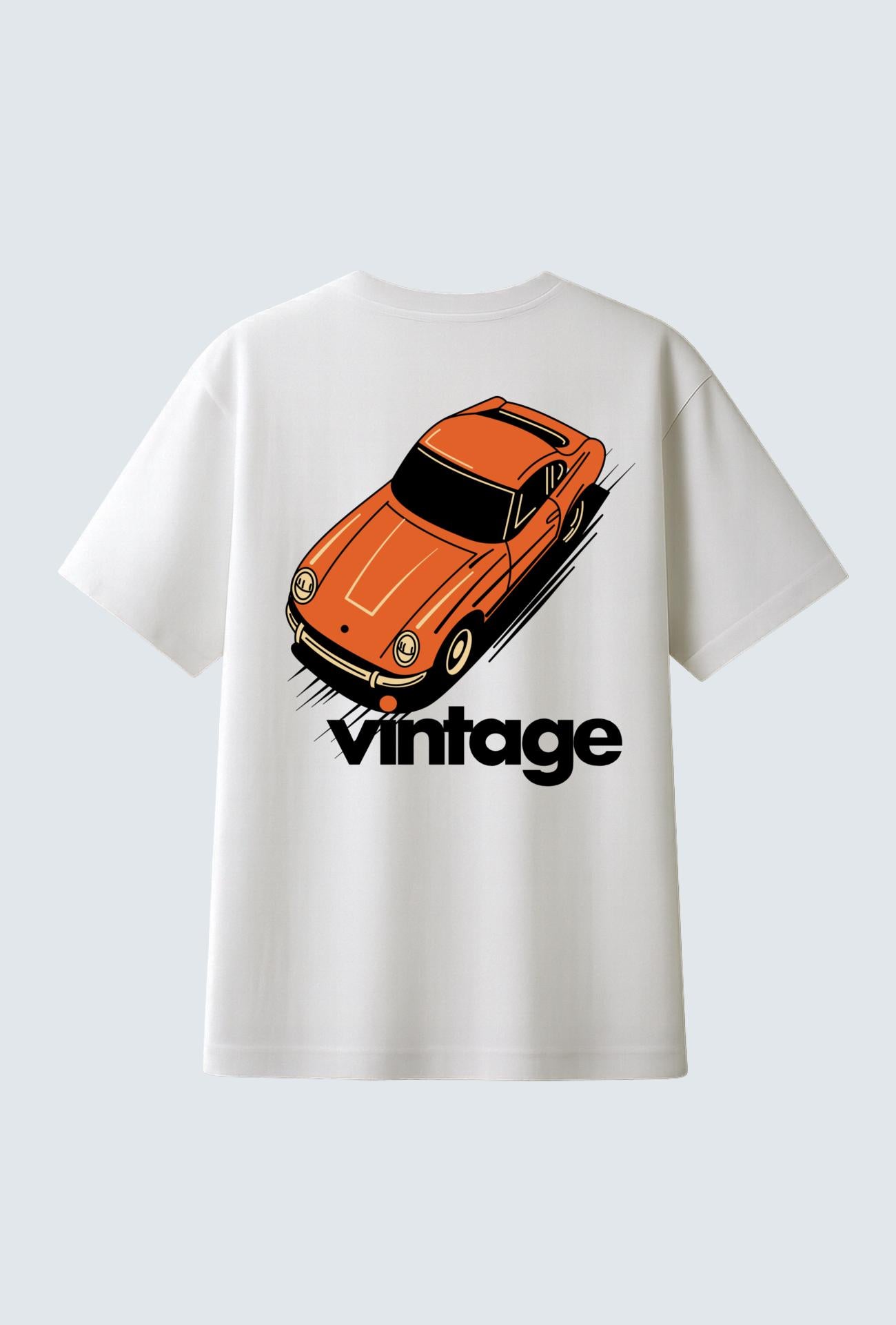 Vintage Car Graphic | Oversized T-Shirt |