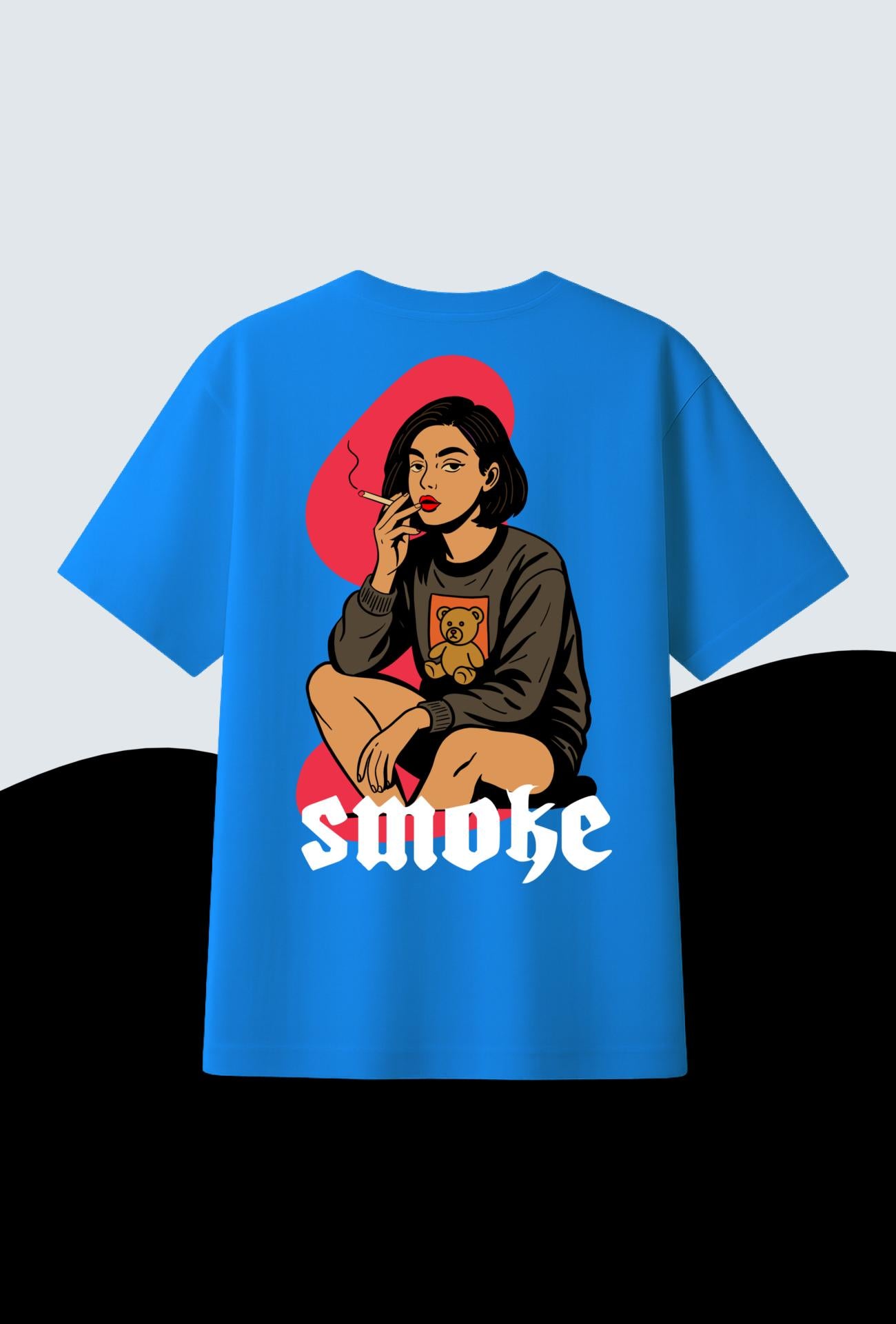 Girl with Graphic | Oversized T-Shirt | 100% Cotton