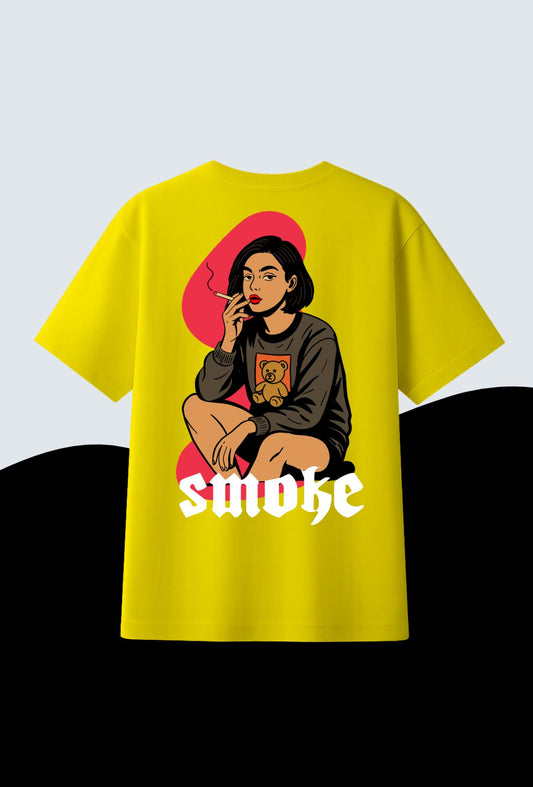 Girl with Graphic | Oversized T-Shirt | 100% Cotton