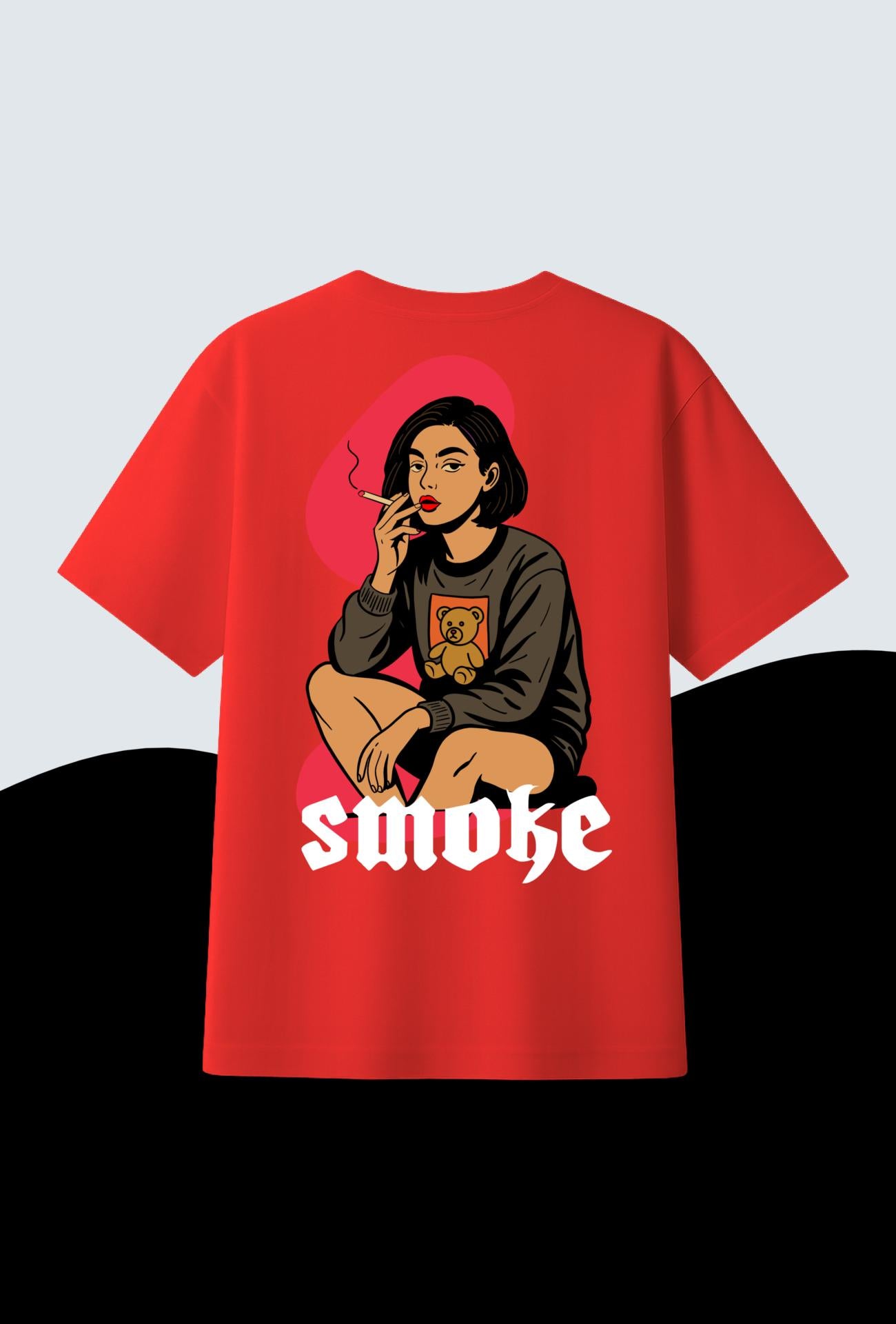 Girl with Graphic | Oversized T-Shirt | 100% Cotton