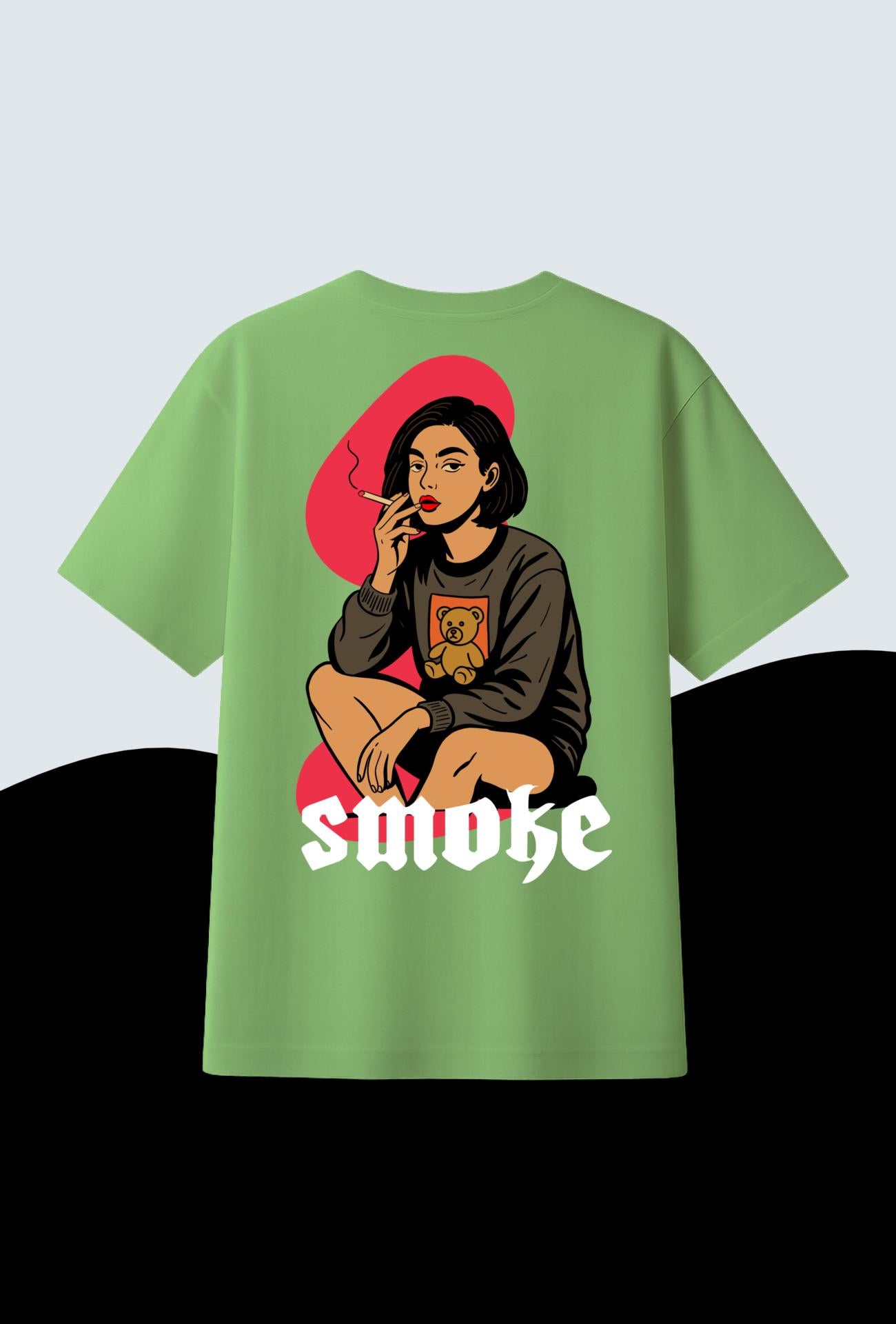 Girl with Graphic | Oversized T-Shirt | 100% Cotton