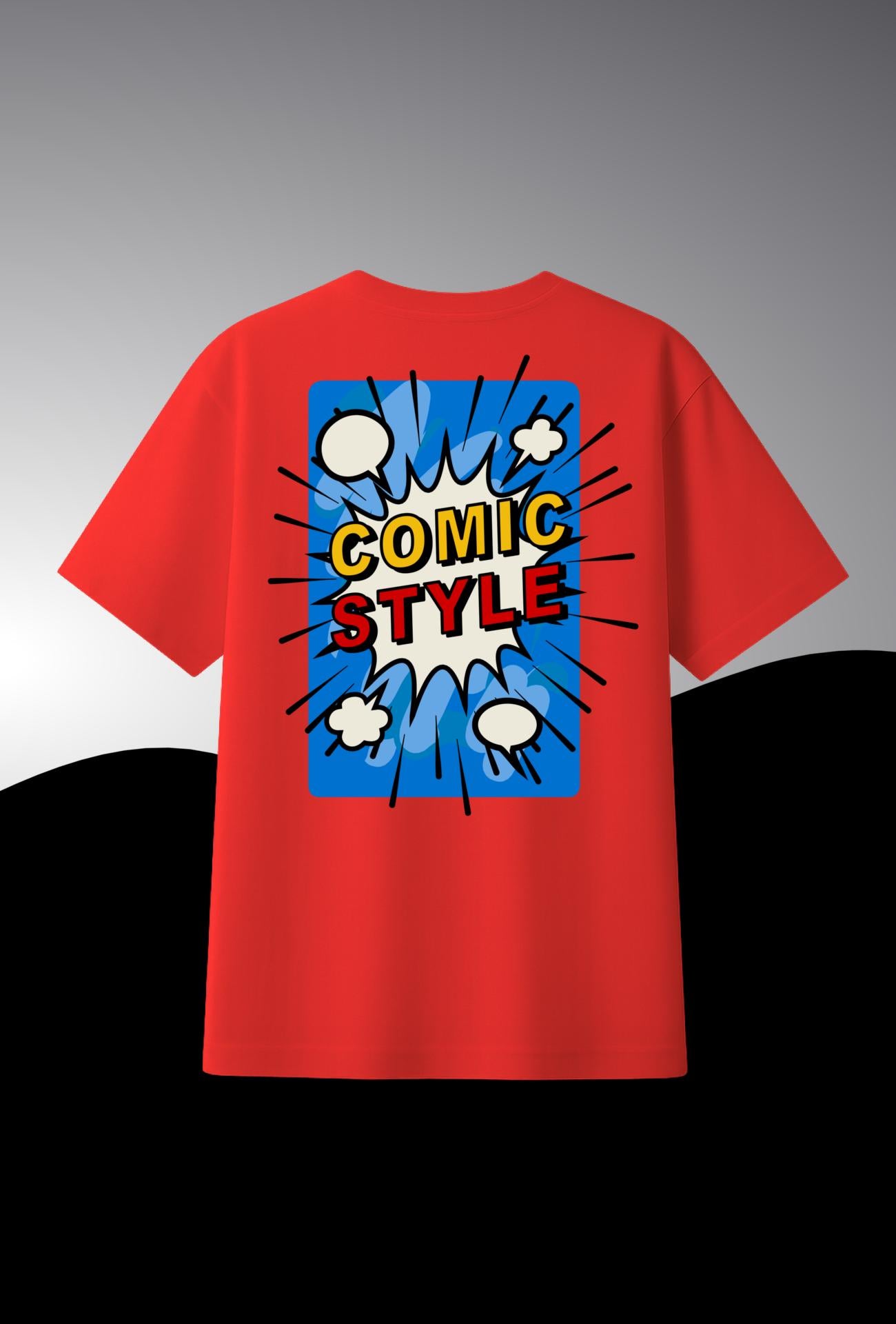 Comic Style Graphic |  Oversized T-Shirt | 100% Cotton