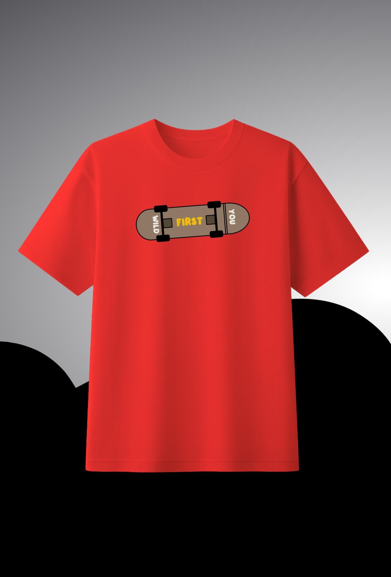 Skateboard Graphic | Oversized T-Shirt | 100% Cotton