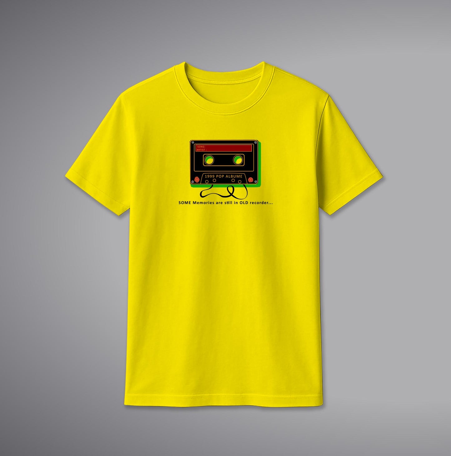 Old Cassette T-Shirt – Retro Music Graphic Cotton Tee | SORA FASHION