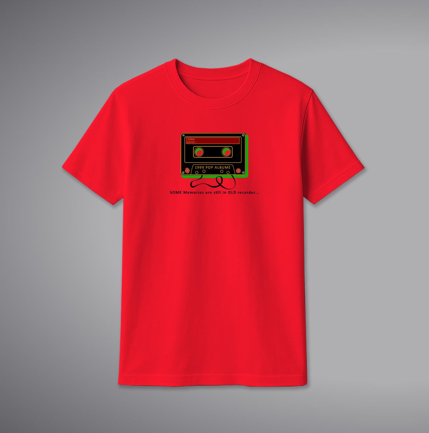 Old Cassette T-Shirt – Retro Music Graphic Cotton Tee | SORA FASHION