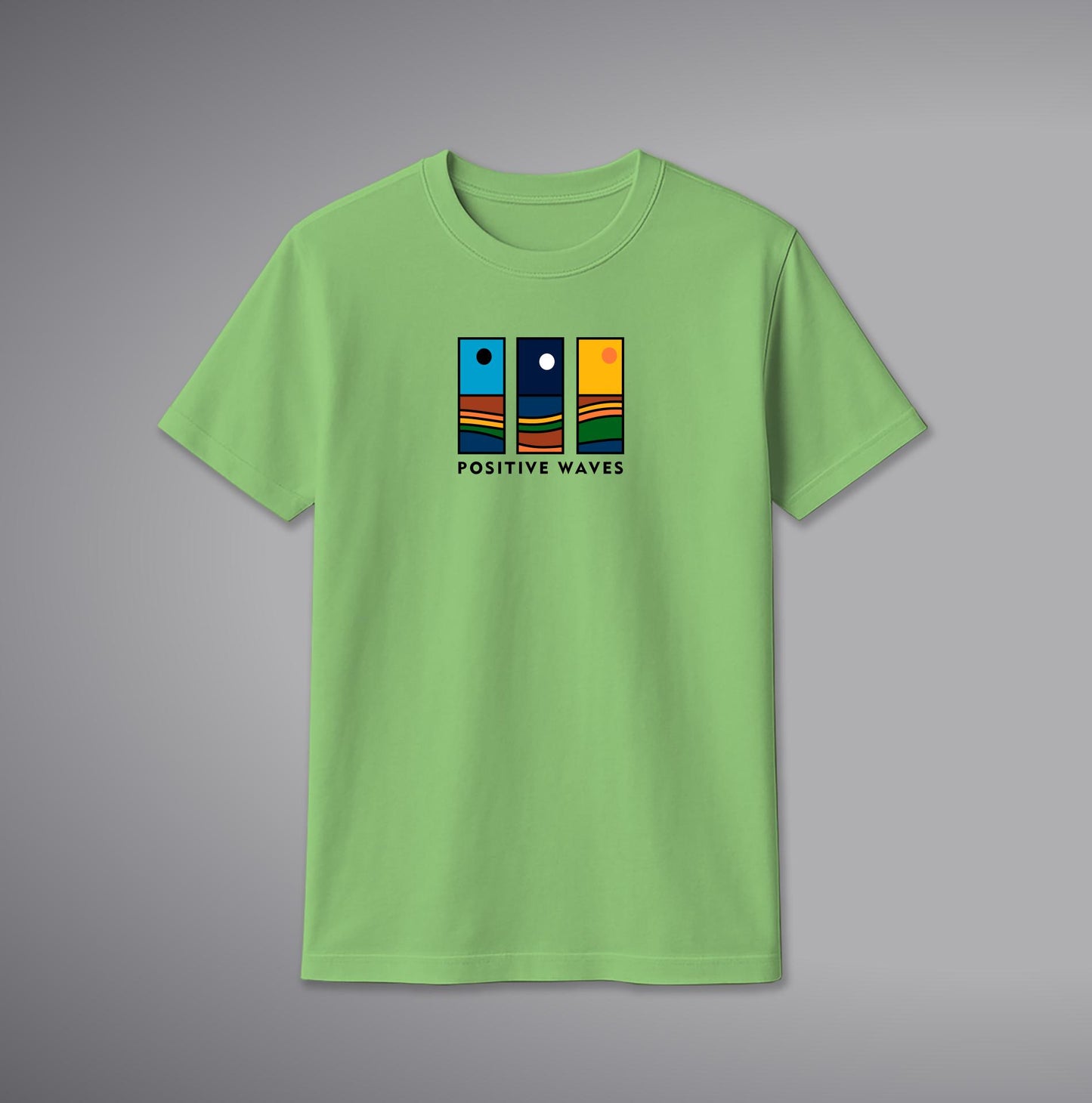 Color Wave T-Shirt โ Abstract Vibrant Graphic Cotton Tee for Men & Women | SORA FASHION