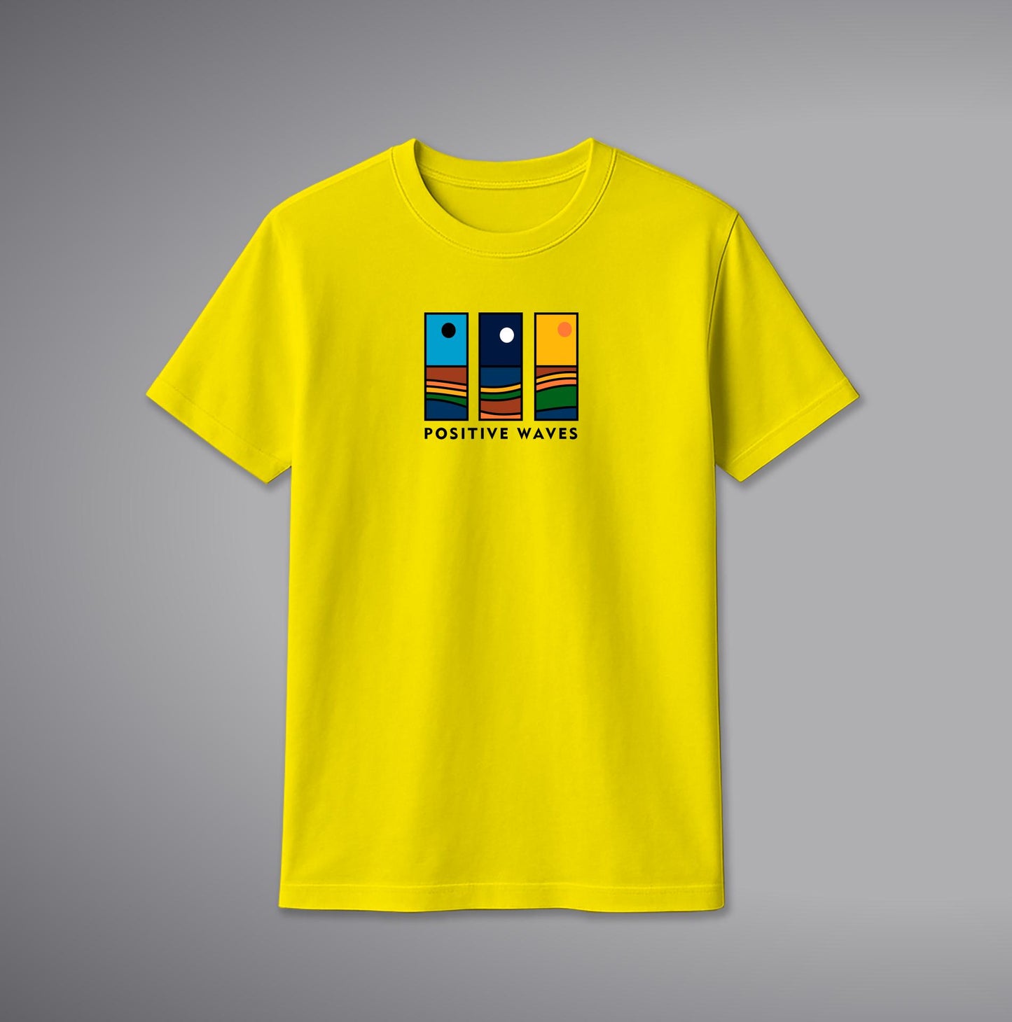 Color Wave T-Shirt โ Abstract Vibrant Graphic Cotton Tee for Men & Women | SORA FASHION