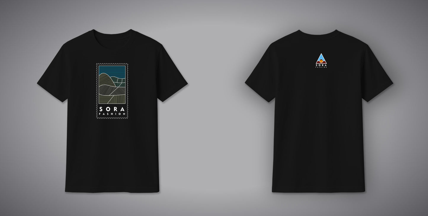 Post Stamp T-Shirt โ Vintage Stamp Graphic Cotton Tee for Men & Women | SORA FASHION