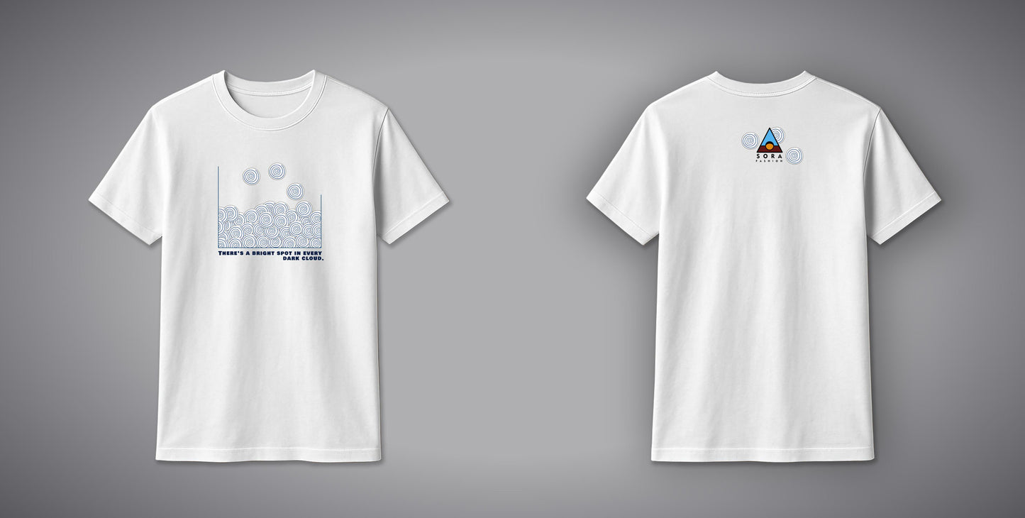 Cloud T-Shirt โ Minimal Cotton Tee with Cloud Design for Men & Women | SORA FASHION