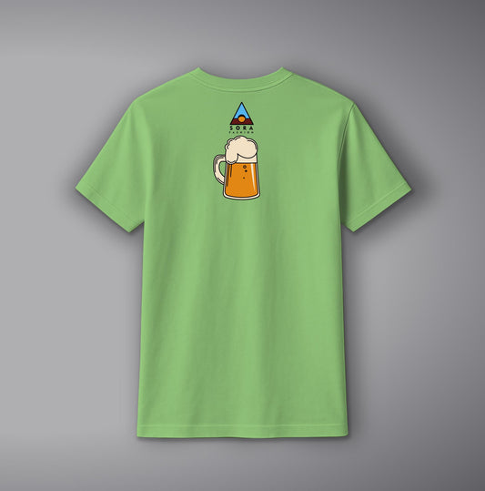 Beer Glass T-Shirt – Fun Party Cotton Tee with Beer Mug Design | SORA FASHION