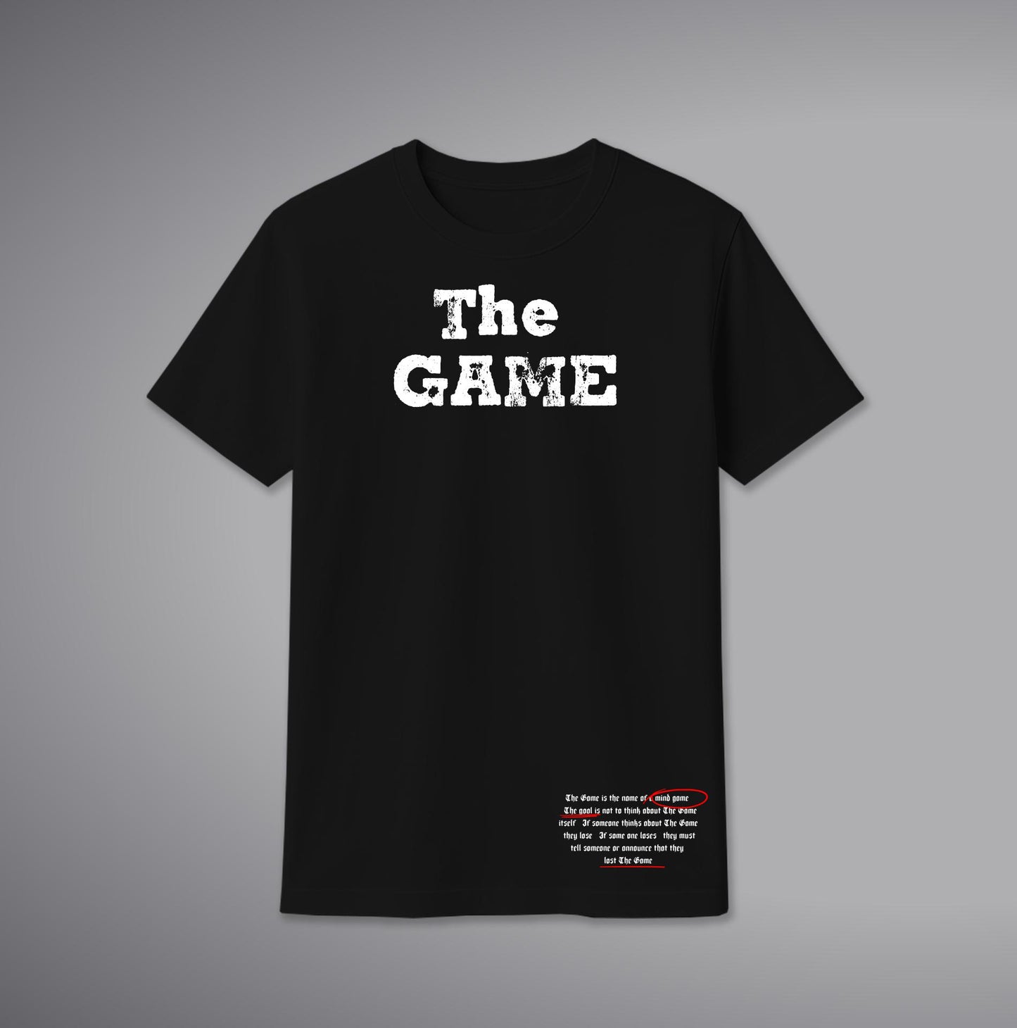 The Game T-Shirt โ Attitude Graphic Cotton Tee for Men & Women | SORA FASHION