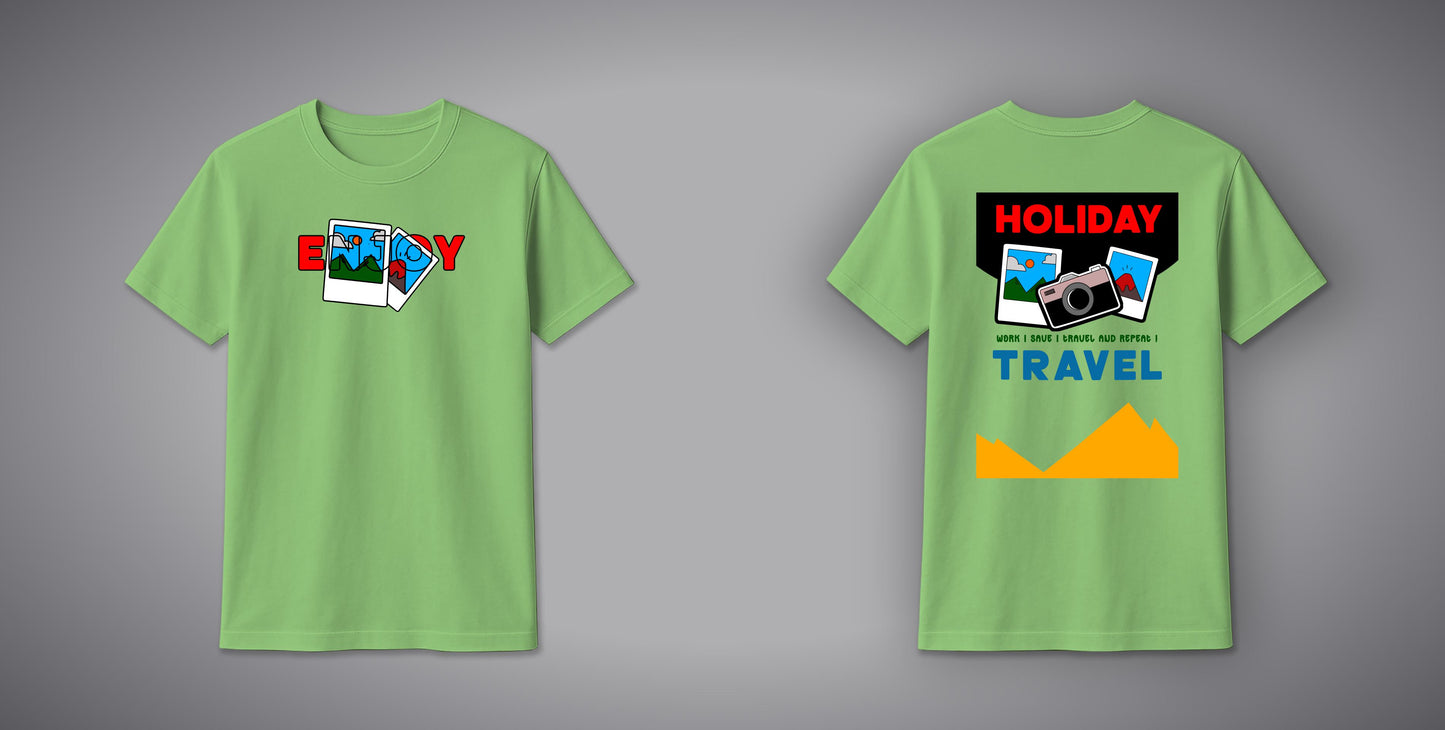 Moment Photography Trip T-Shirt – Travel & Camera Graphic Cotton Tee | SORA FASHION