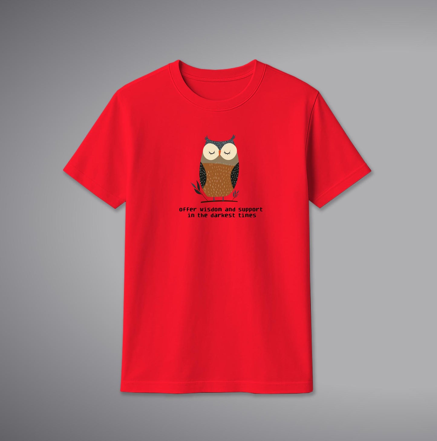Owl T-Shirt โ Artistic Night Owl Graphic Cotton Tee | SORA FASHION