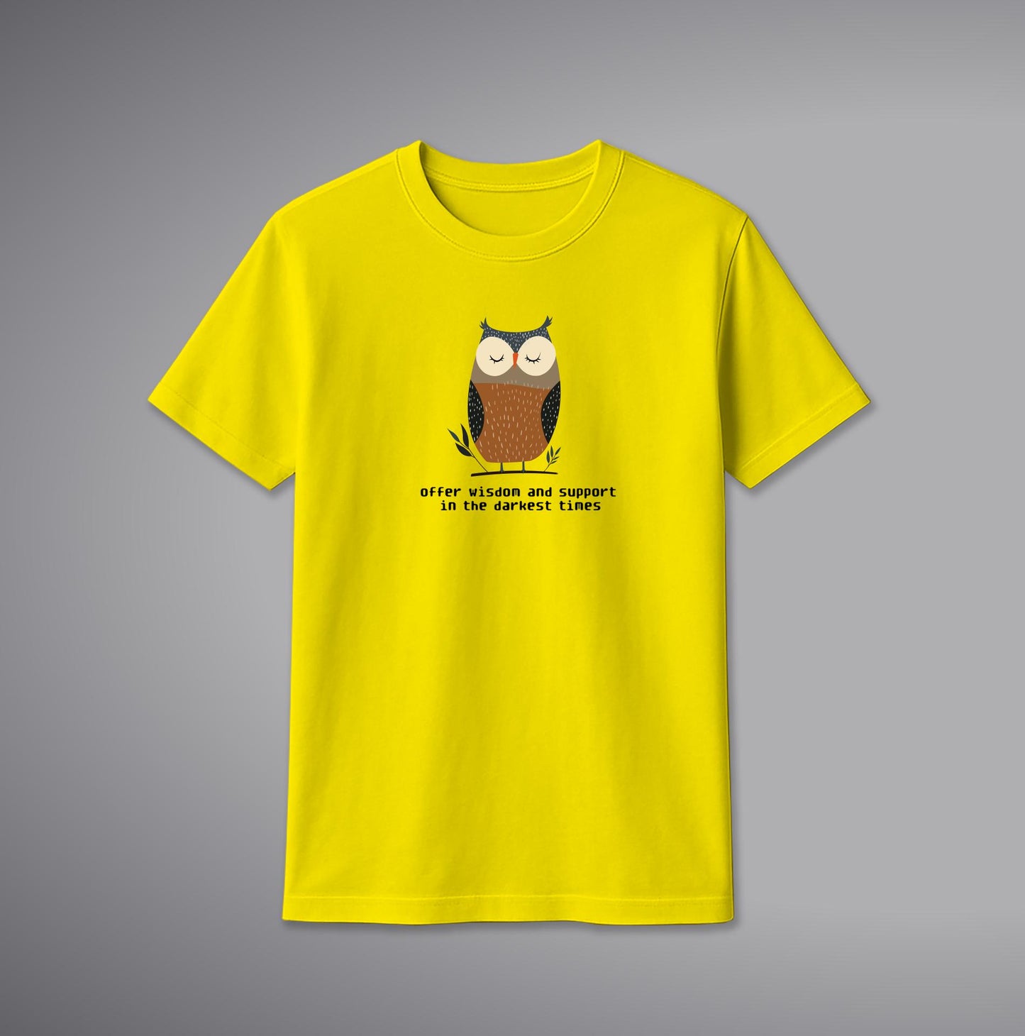 Owl T-Shirt โ Artistic Night Owl Graphic Cotton Tee | SORA FASHION
