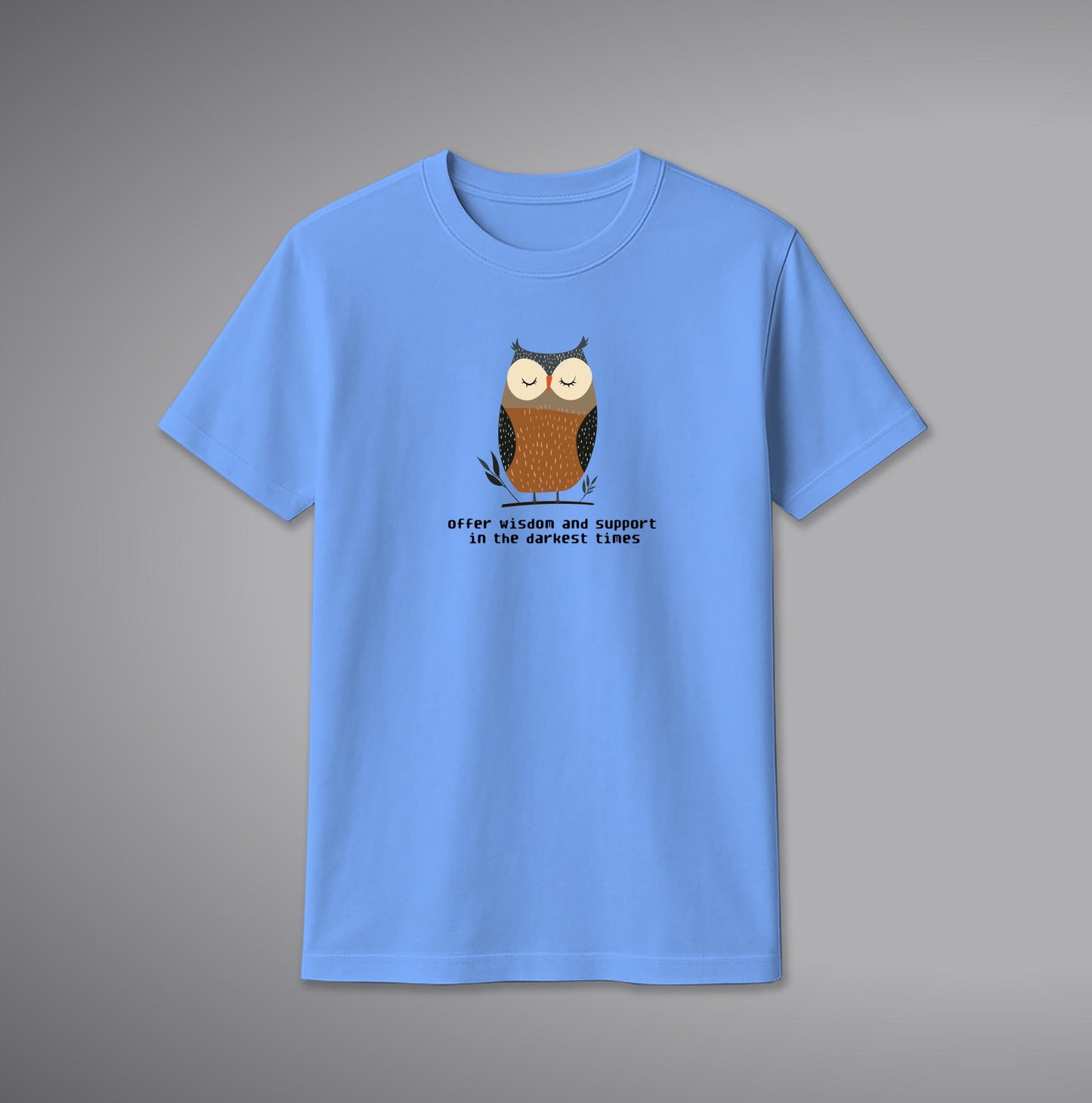 Owl T-Shirt โ Artistic Night Owl Graphic Cotton Tee | SORA FASHION