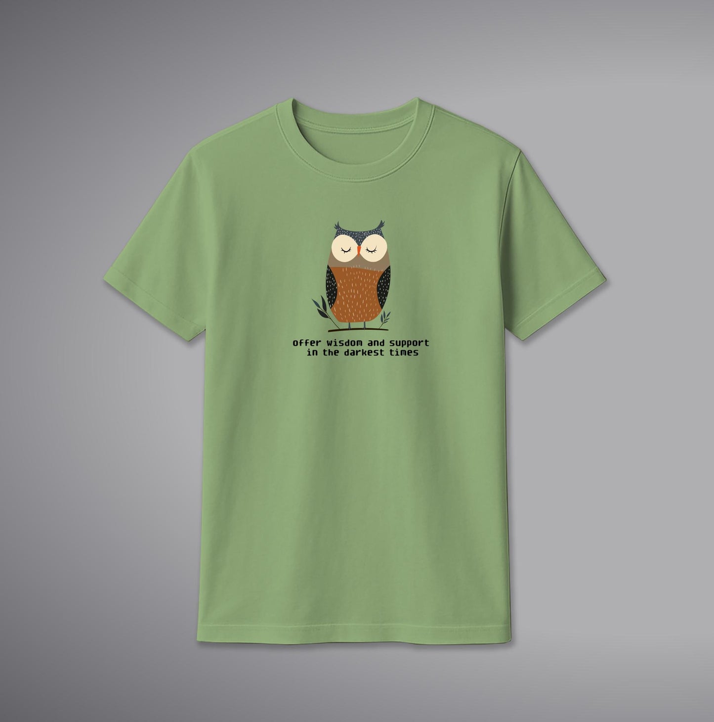 Owl T-Shirt โ Artistic Night Owl Graphic Cotton Tee | SORA FASHION
