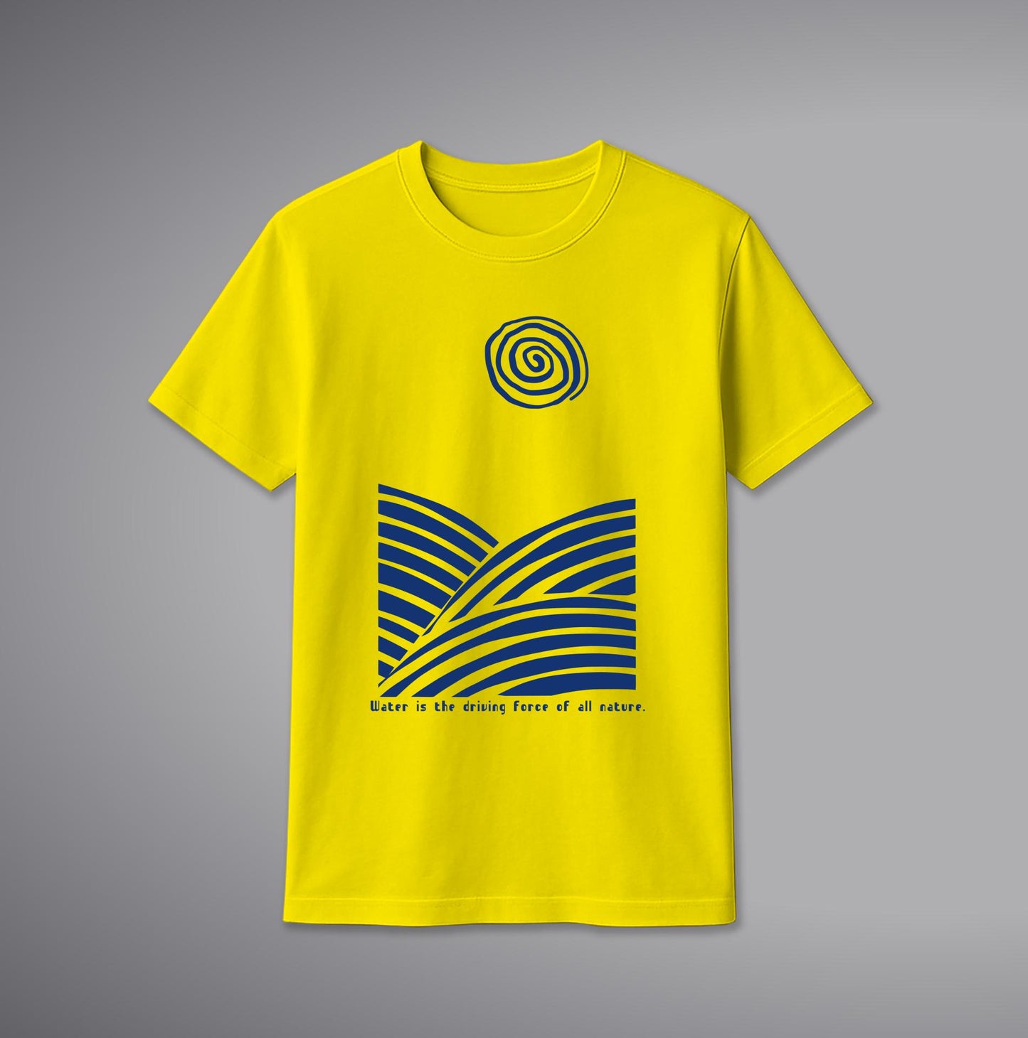 Blue Wave T-Shirt โ Ocean-Inspired Wave Design Cotton Tee | SORA FASHION