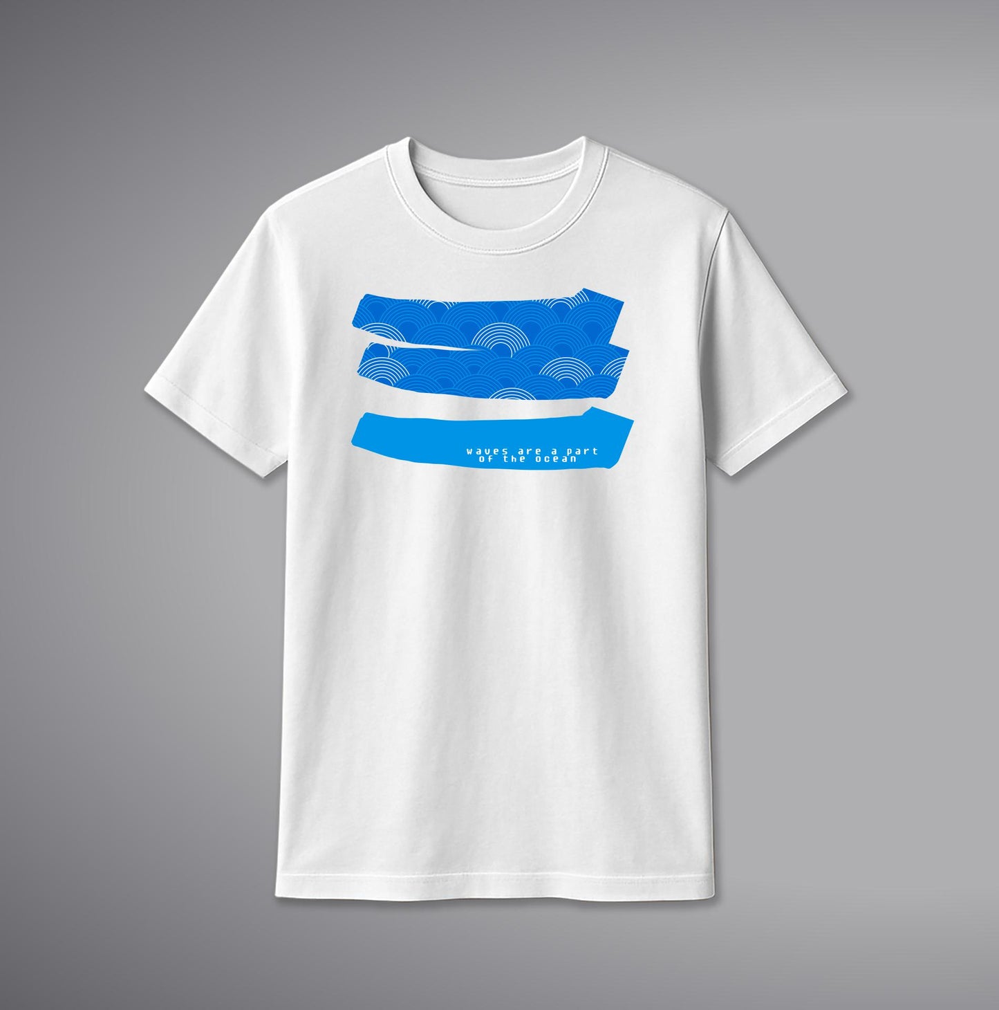 Blue Wave T-Shirt – Ocean-Inspired Cotton Tee with Wave Design | SORA FASHION