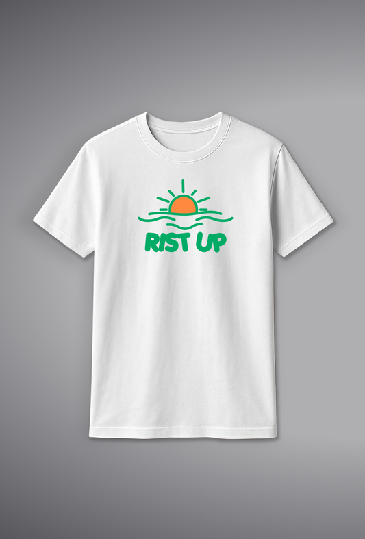 RISE UP Motivational T-Shirt for Women – 100% Cotton | Buy Online at SORA Fashion