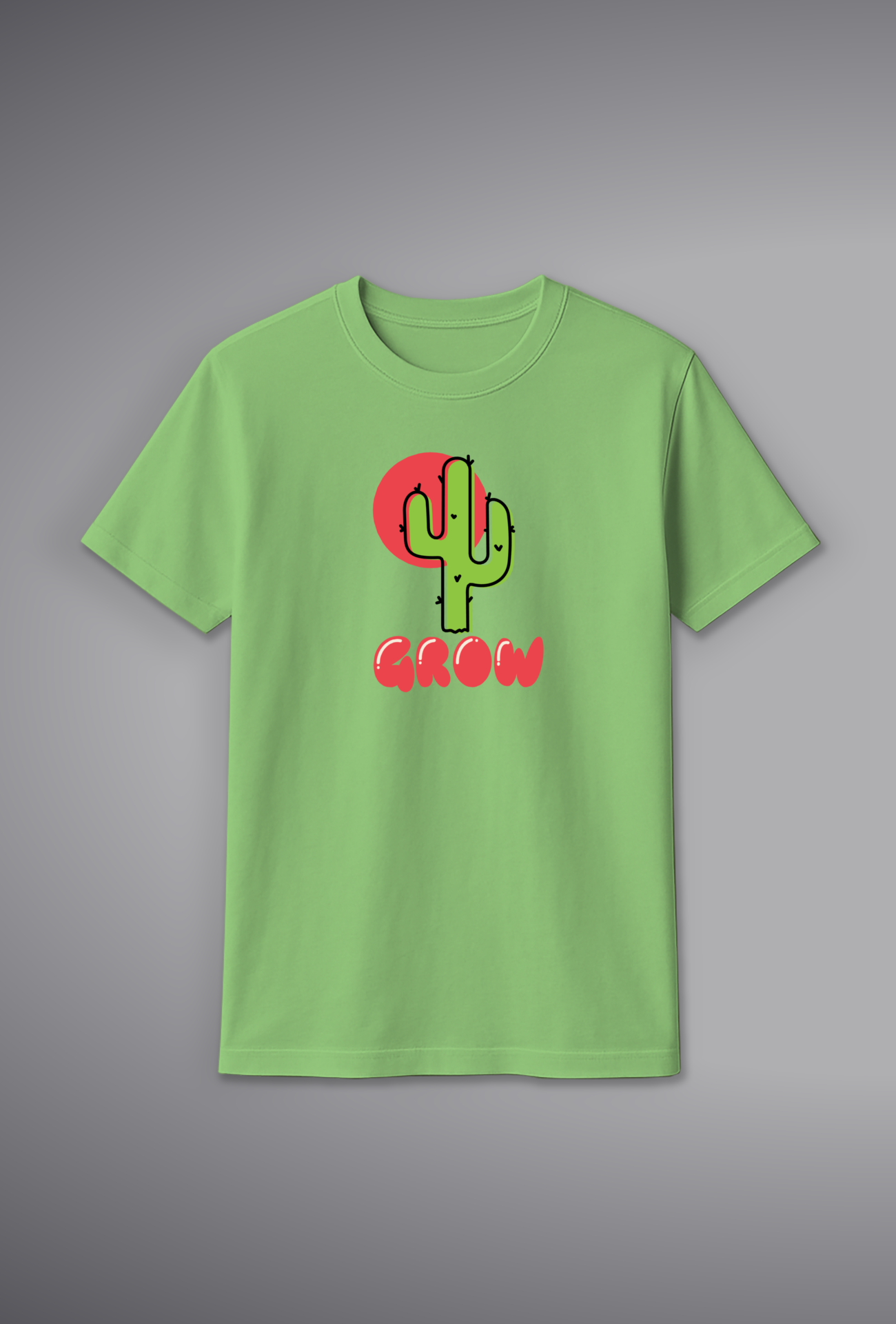 Grow Cactus Graphic T-Shirt for Women – 100% Cotton | Shop Online at SORA Fashion