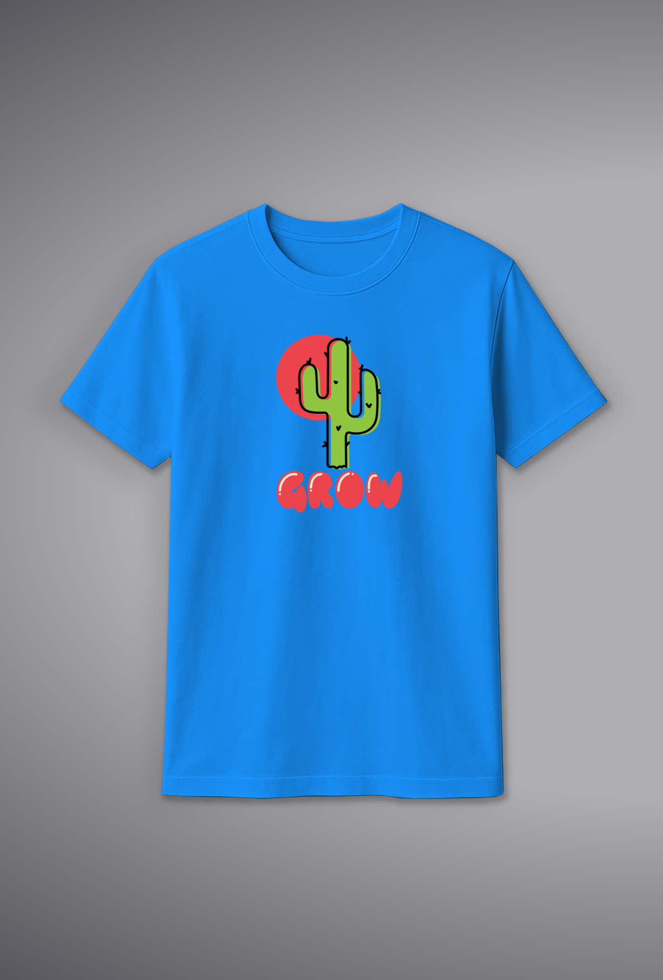 Grow Cactus Graphic T-Shirt for Women – 100% Cotton | Shop Online at SORA Fashion