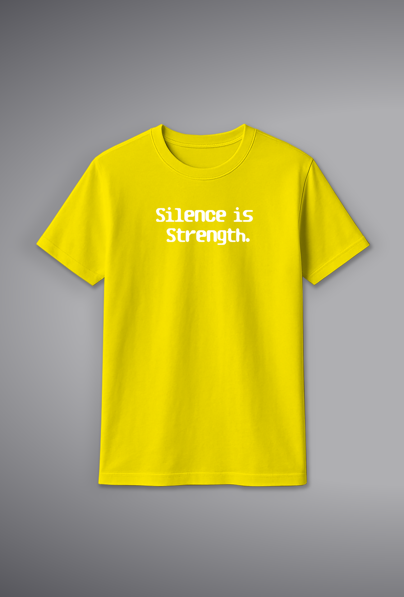 Silence is Strength Text T-Shirt for Women – 100% Cotton | Buy Online at SORA Fashion
