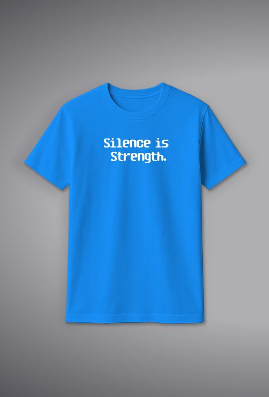 Silence is Strength Text T-Shirt for Women – 100% Cotton | Buy Online at SORA Fashion