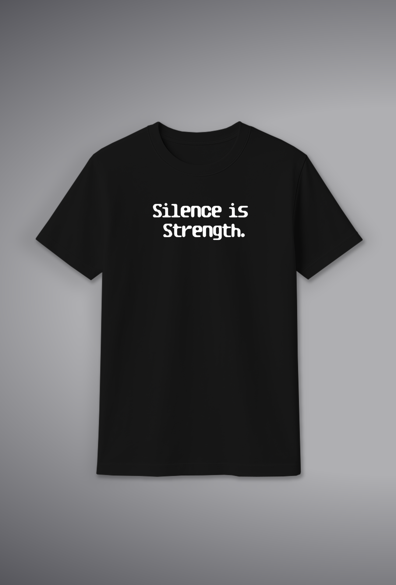 Silence is Strength Text T-Shirt for Women – 100% Cotton | Buy Online at SORA Fashion