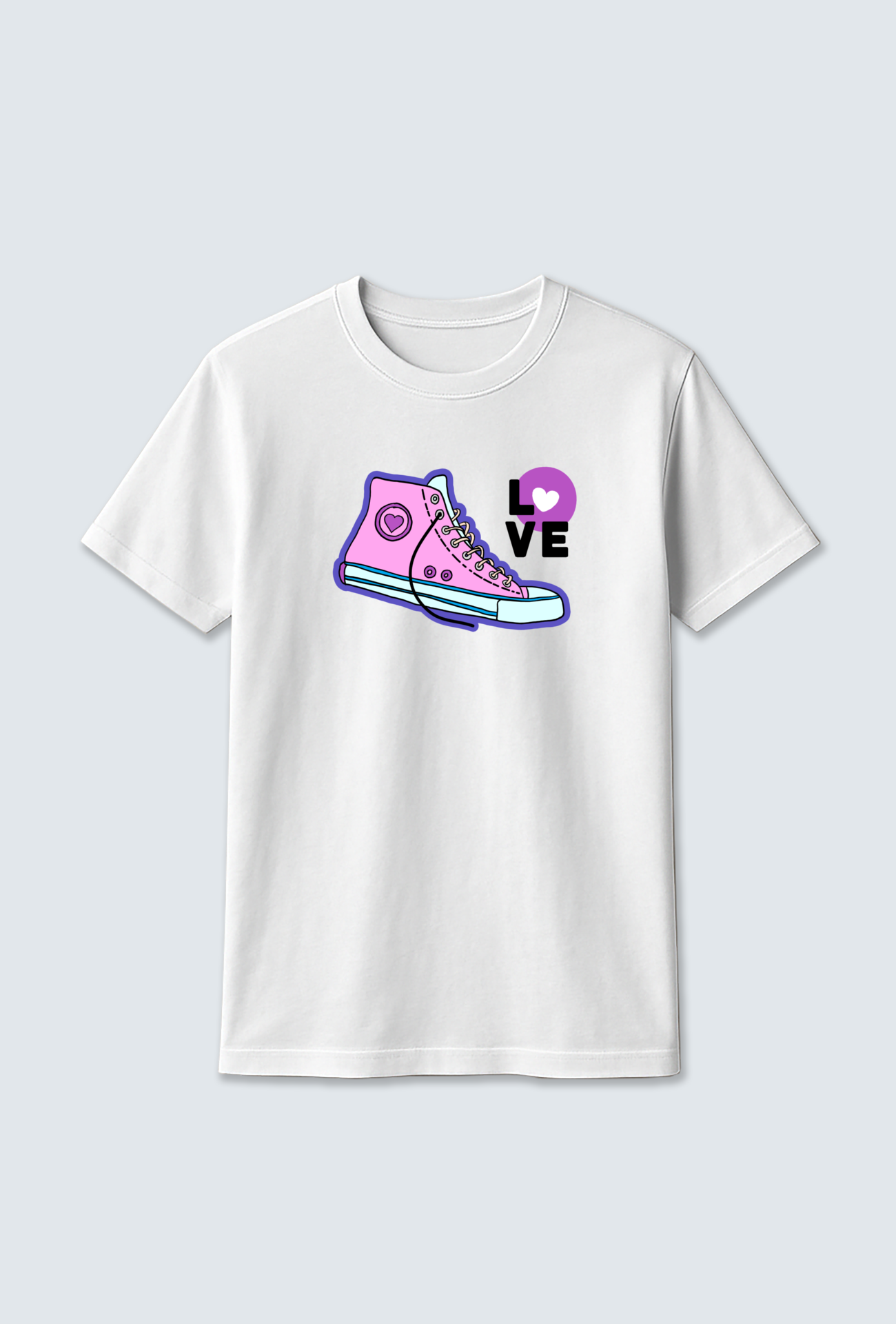 Cotton T-Shirt : “Shoes” Graphic Cotton T-Shirt