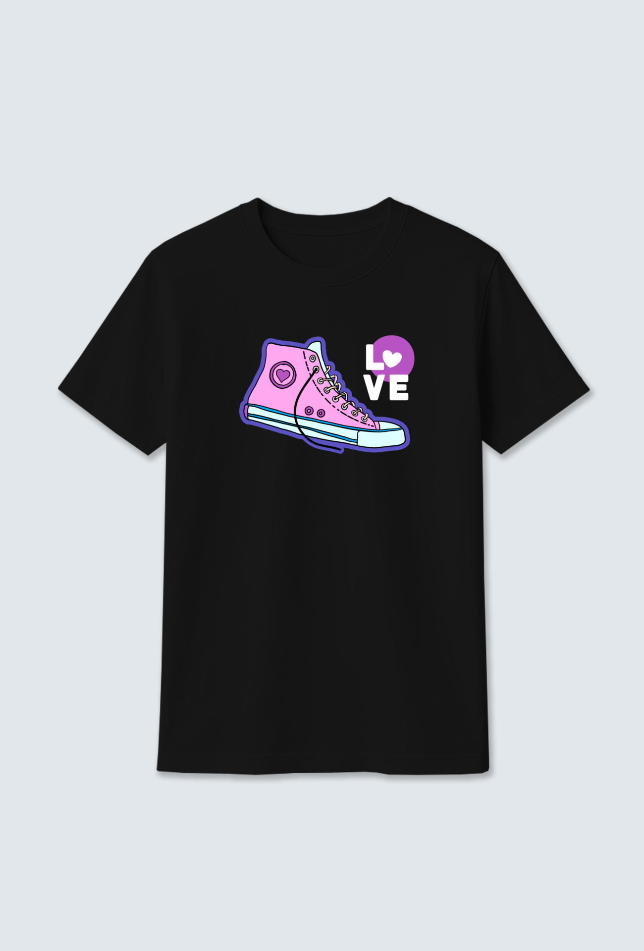 Cotton T-Shirt : “Shoes” Graphic Cotton T-Shirt