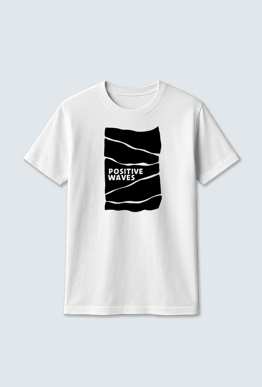 Cotton T-Shirt : 🌊 “Wave” Design Cotton T-Shirt