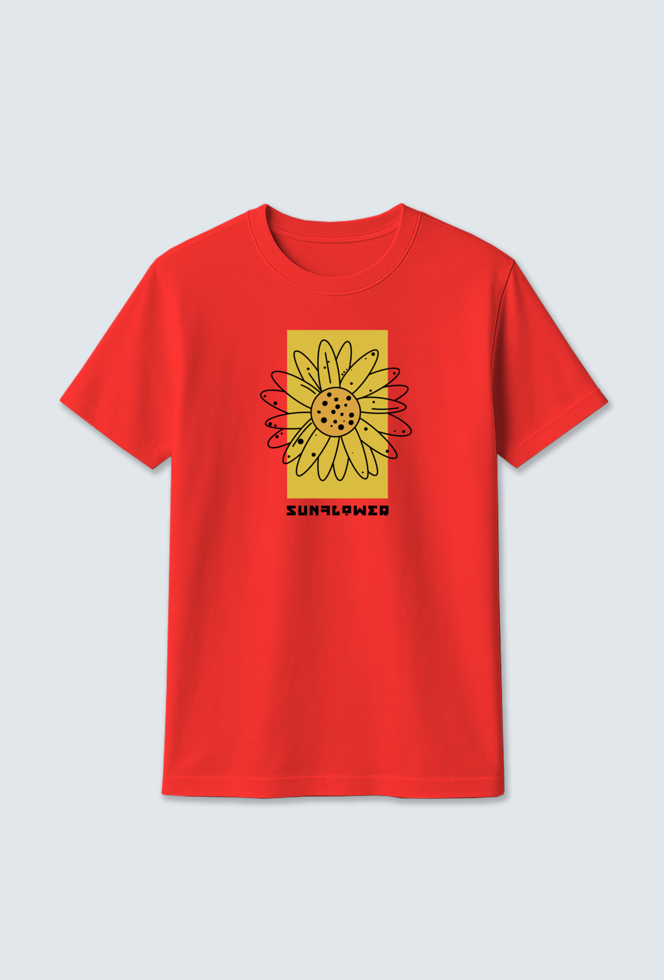 Cotton T-Shirt : Wave Design Cotton T-Shirt