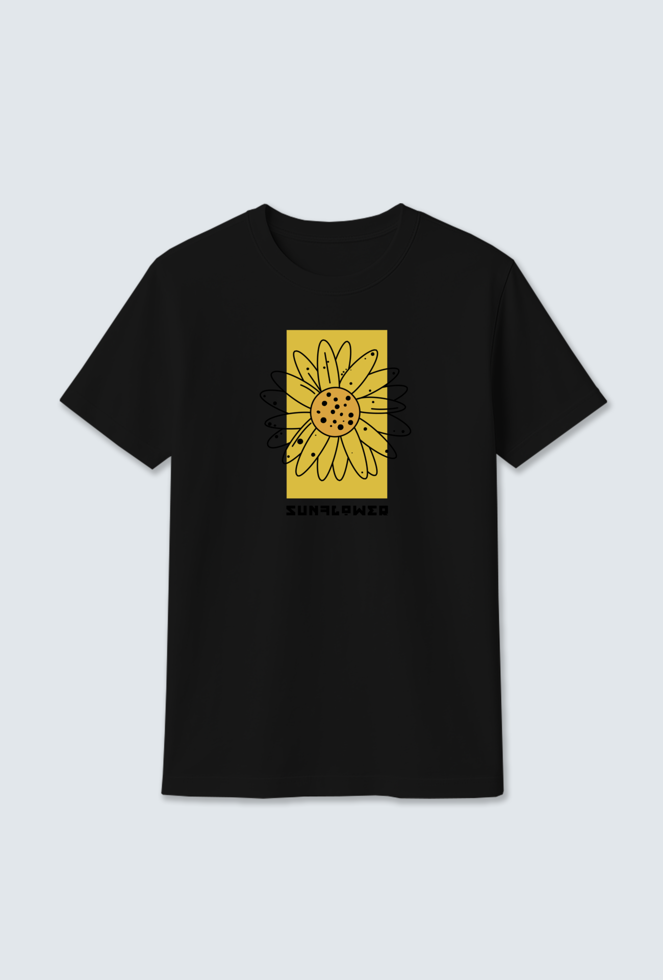 Cotton T-Shirt : Wave Design Cotton T-Shirt