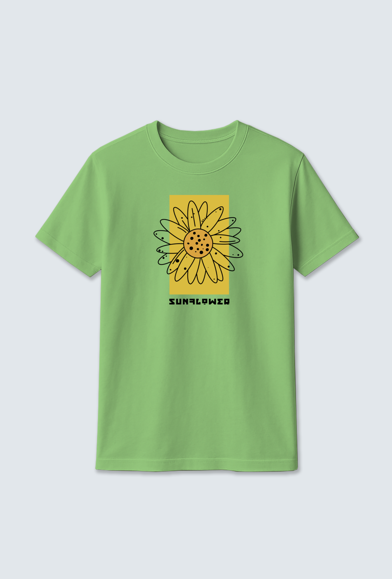 Cotton T-Shirt : Wave Design Cotton T-Shirt