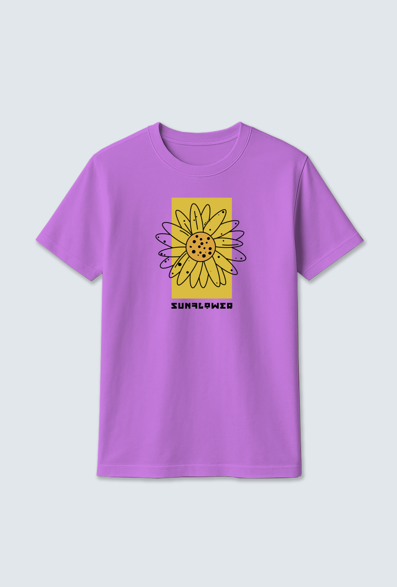 Cotton T-Shirt : Wave Design Cotton T-Shirt