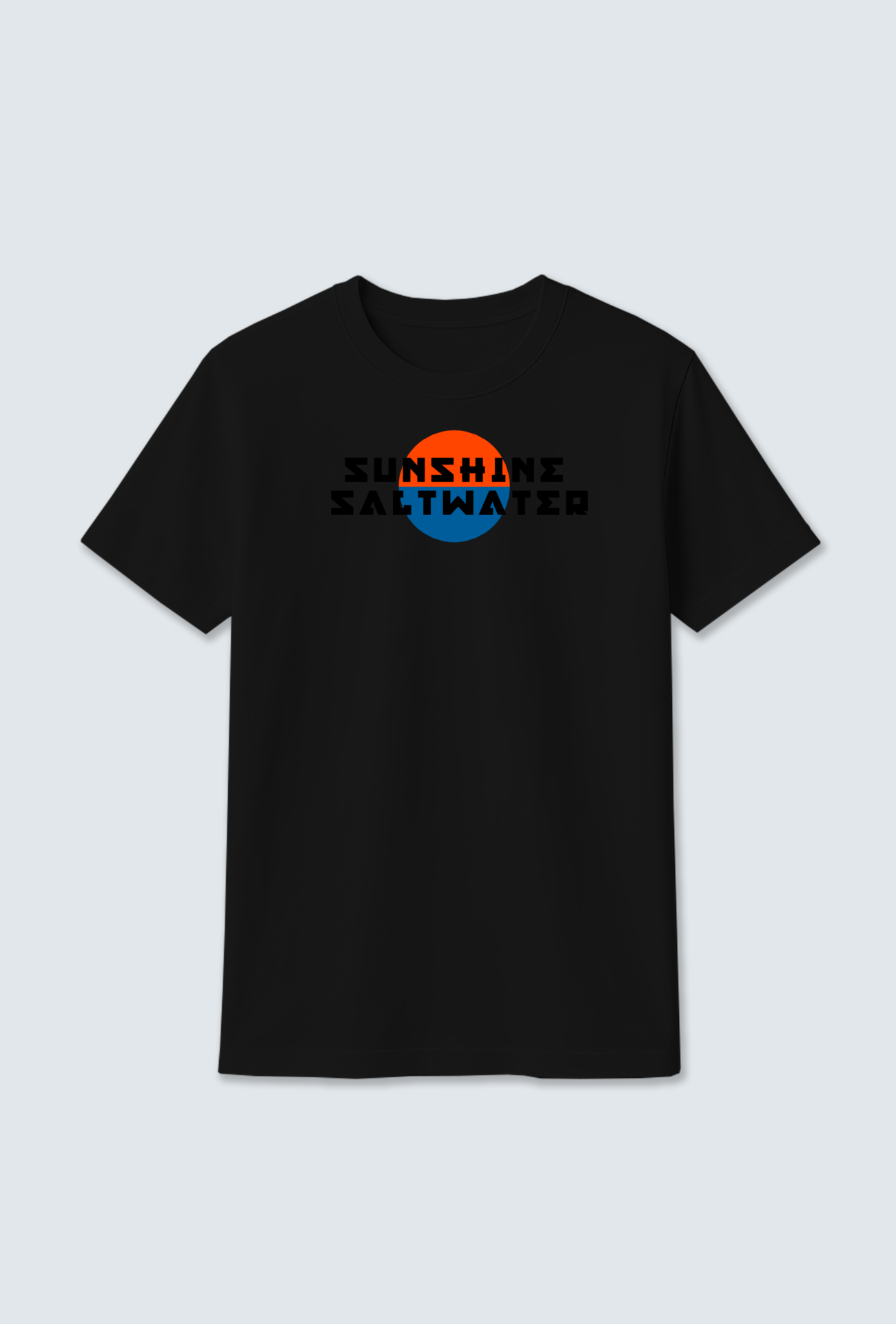 Cotton T-Shirt : Sunset Design T-Shirt – Inspired by Seawater Serenity