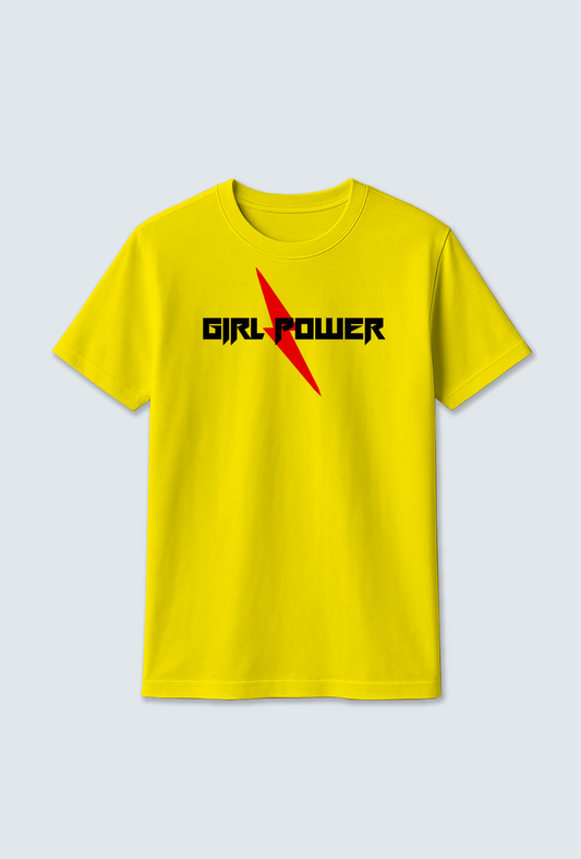 Cotton T-shirt  : GIRL POWER Cotton T-shirt – Strength Meets Style 💪✨