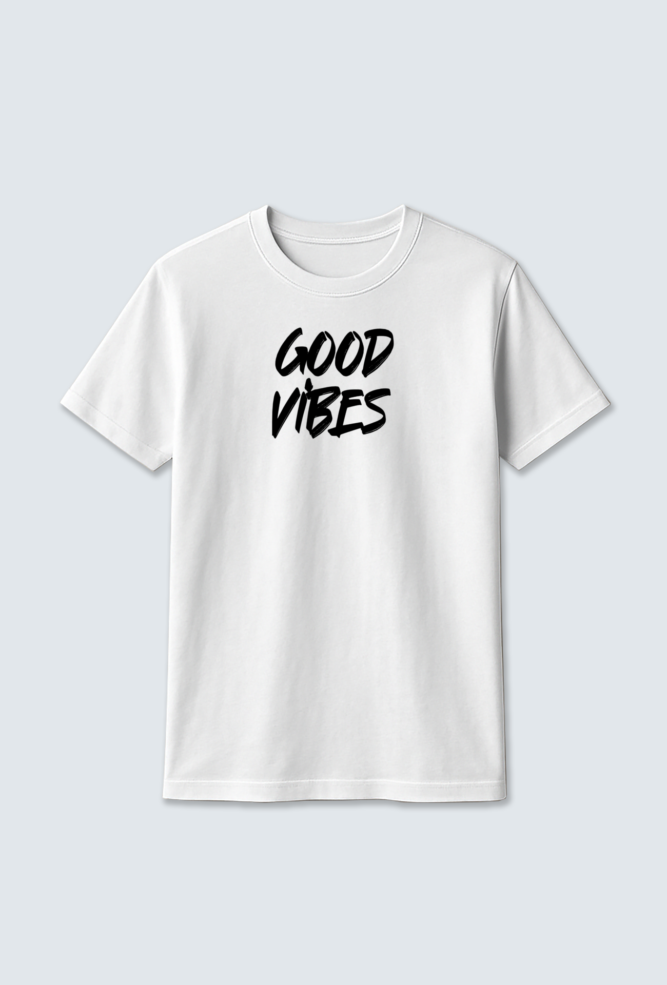 Cotton T-shirt : GOOD VIBES cotton T-shirt