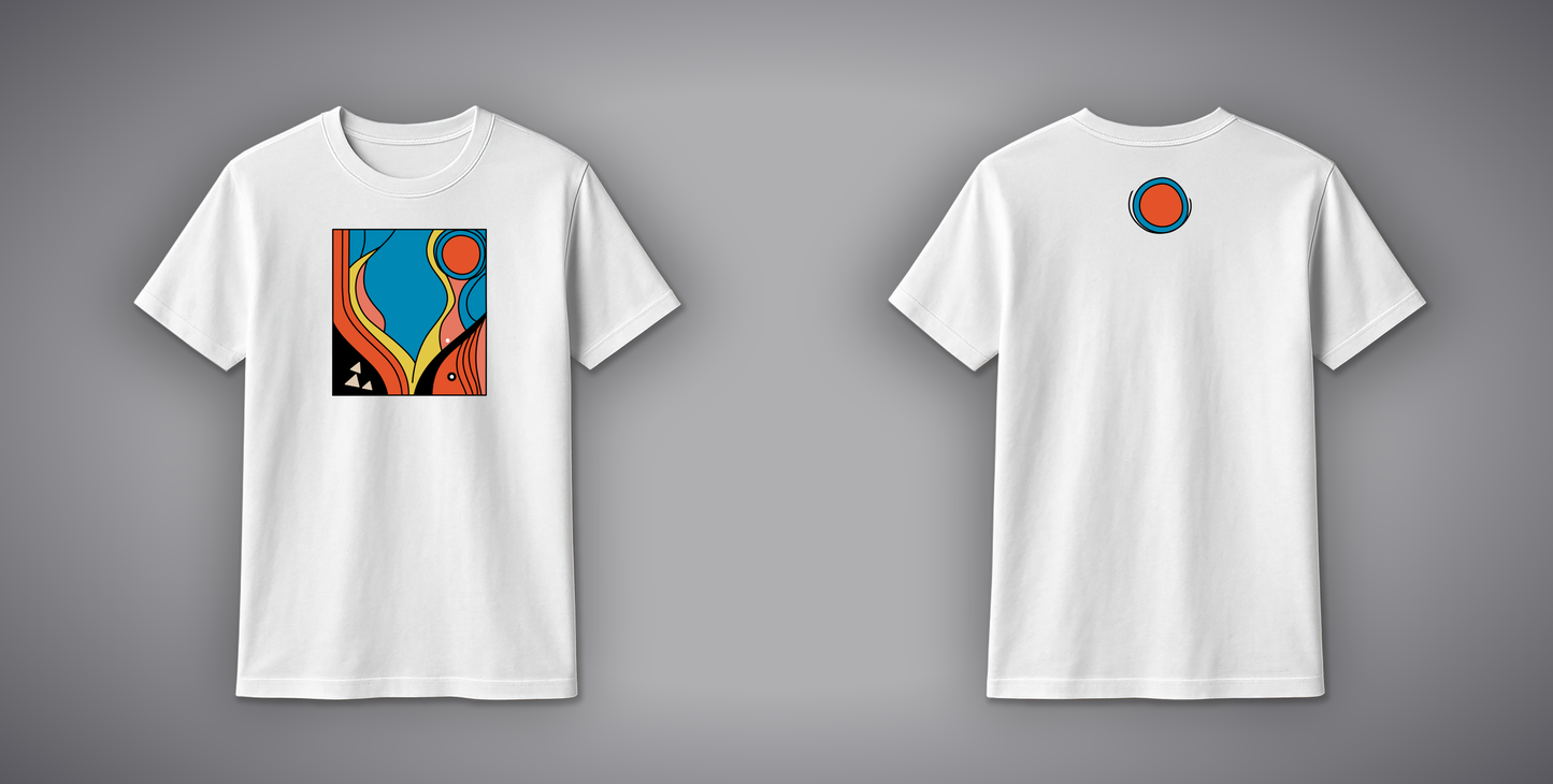Colorful Cloud Print T-Shirt for Women – 100% Cotton | SORA Fashion India