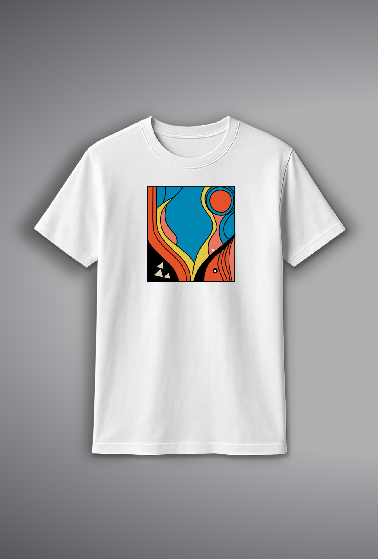 Colorful Cloud Print T-Shirt for Women – 100% Cotton | SORA Fashion India