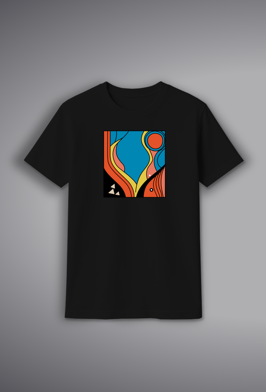 Colorful Cloud Print T-Shirt for Women – 100% Cotton | SORA Fashion India