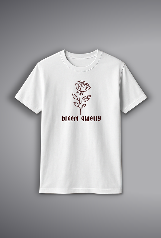 Elegant Rose Print T-Shirt for Women – 100% Cotton | Buy Online at SORA Fashion