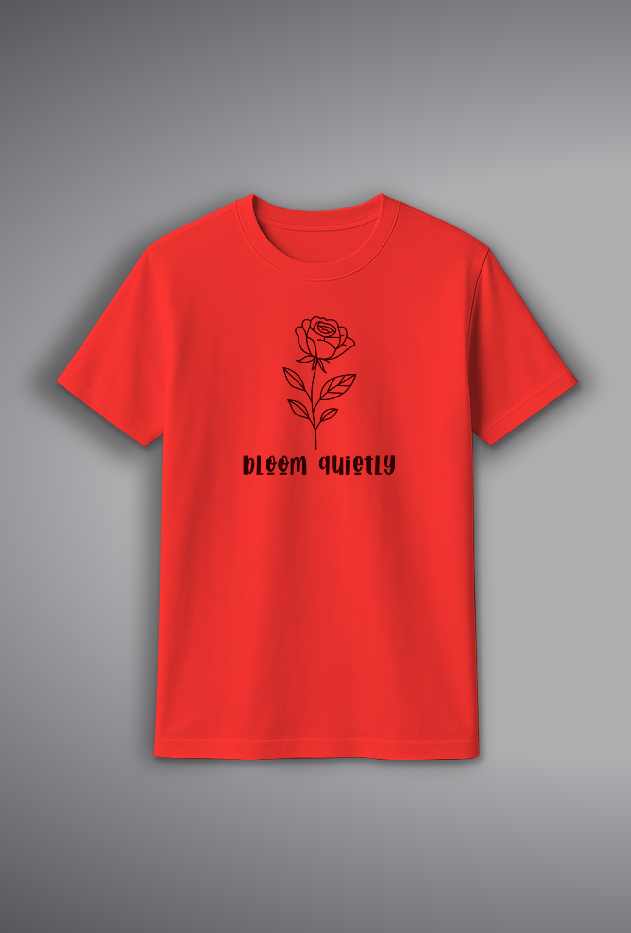 Elegant Rose Print T-Shirt for Women – 100% Cotton | Buy Online at SORA Fashion