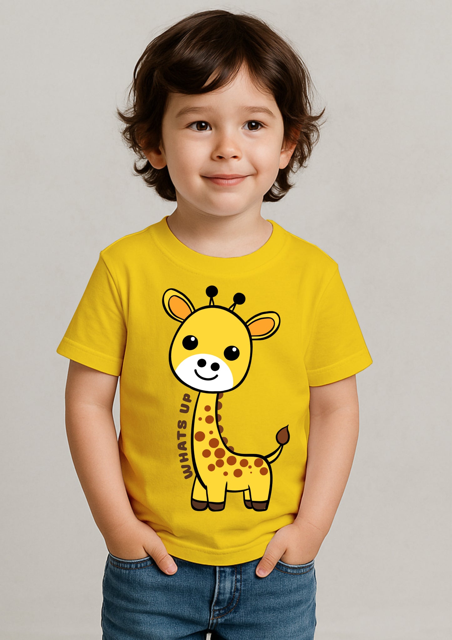 π¦ Cute Giraffe Print T-Shirt for Kids β 100% Cotton | Shop Online at SORA Fashion