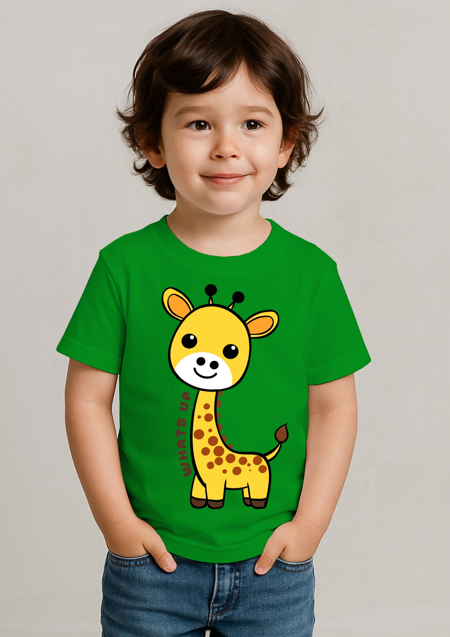 π¦ Cute Giraffe Print T-Shirt for Kids β 100% Cotton | Shop Online at SORA Fashion