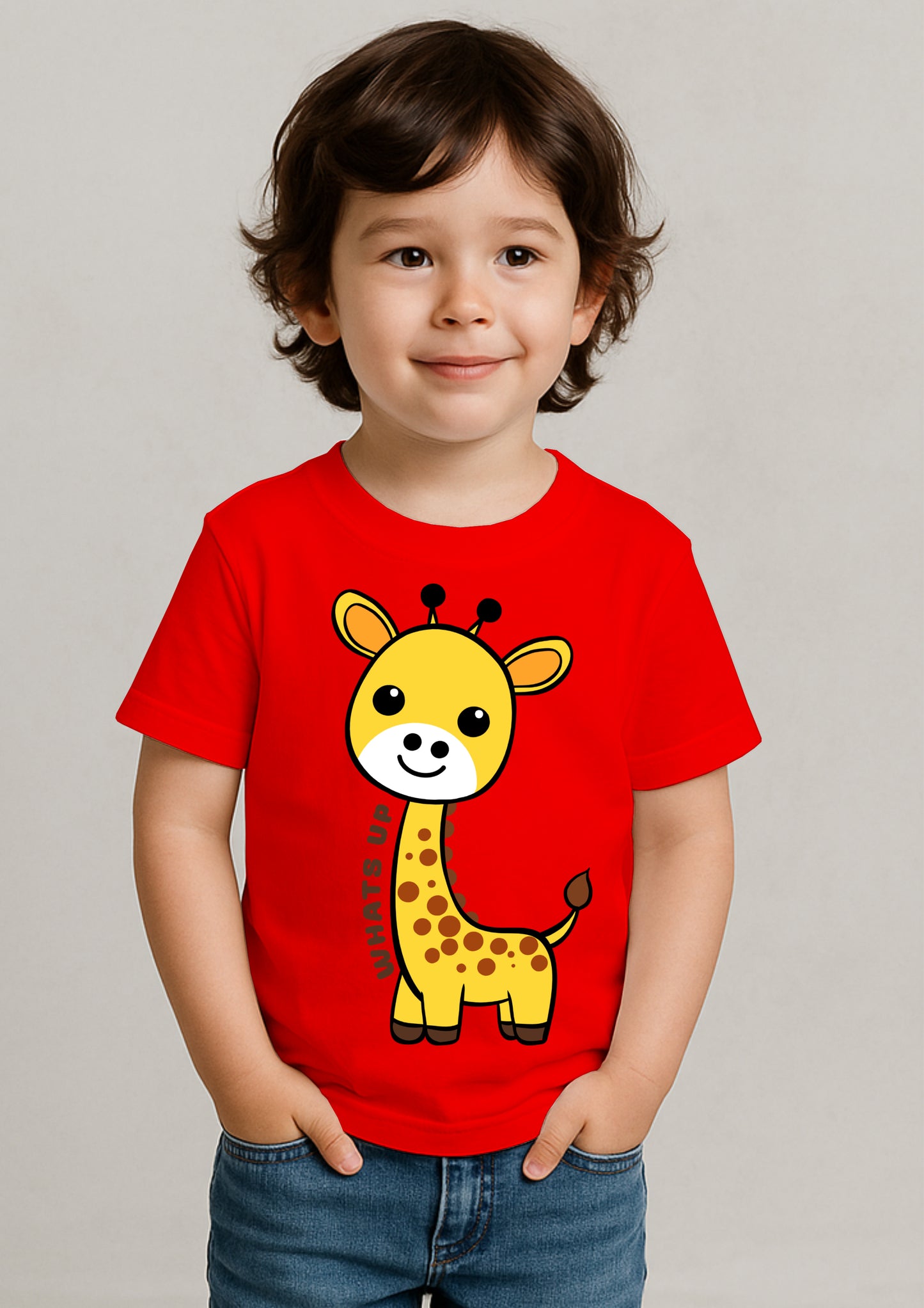π¦ Cute Giraffe Print T-Shirt for Kids β 100% Cotton | Shop Online at SORA Fashion